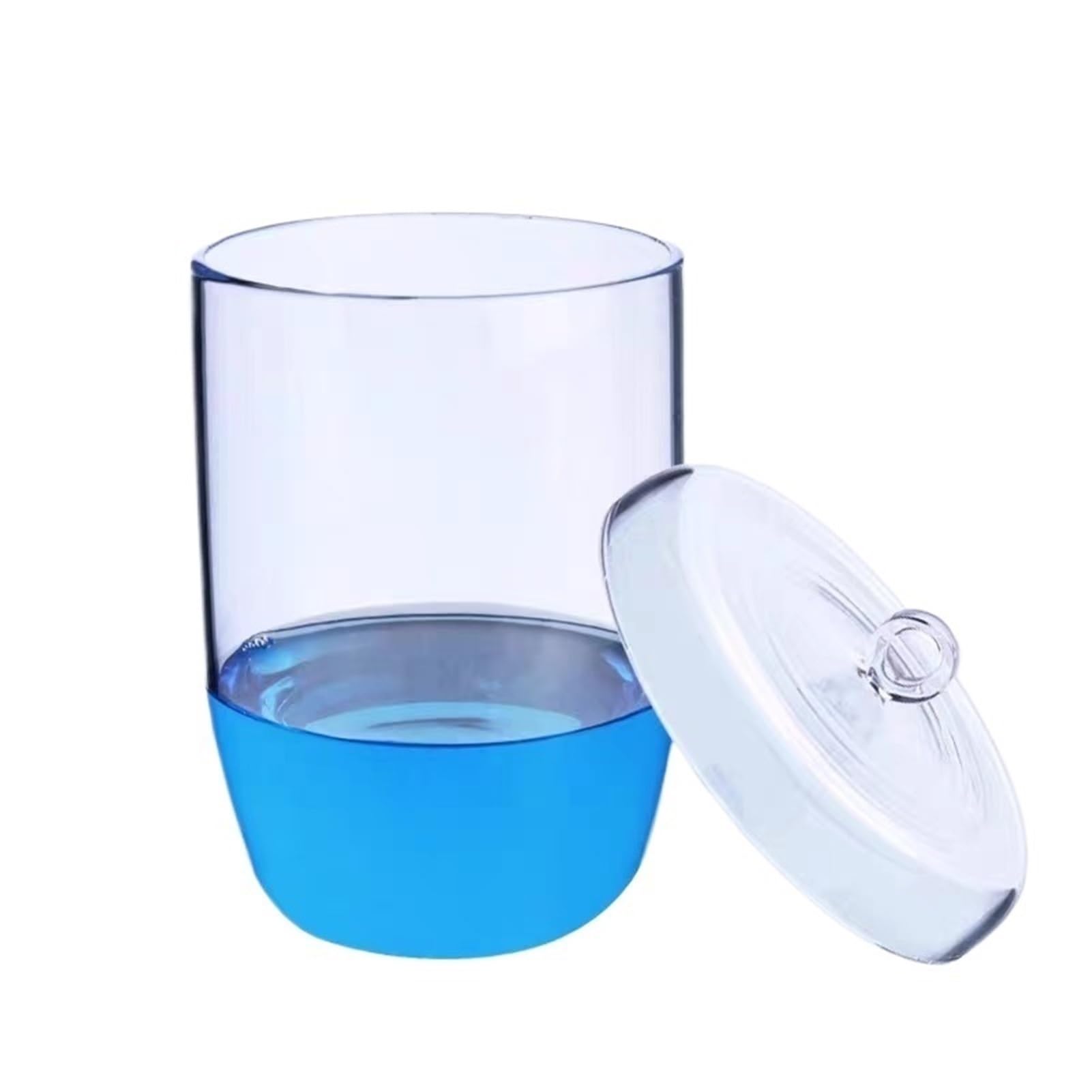 Glasflaschen-Set, 10/20/25/30/50/100 ml Labor Super Hohe Reinheit Quarzglas Tiegel mit deckel Silica 1200 grad Labor Ausrüstung(50mL)