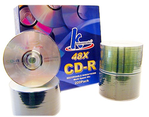 KHypermedia 80-Minute/700 MB 48x Blank CD-Rs (200-Pack Spindle)