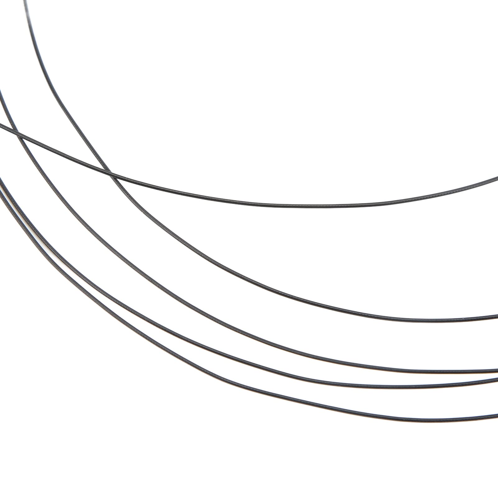 Corde de Raquette de Badminton Professionnelle, Pièces de Rechange de Bobine de 0.7mm, 200m, Couleur Vive à Haute élasticité (Black)
