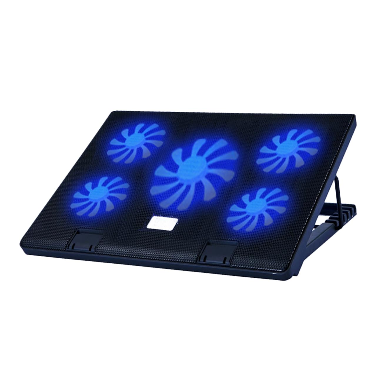 Raffreddatore Laptop Dc5v a 5 Ventole in Plastico e Metallo Nero | Base Ventola Notebook, Supporto di Raffreddamento per Laptop, Vacanze Estive