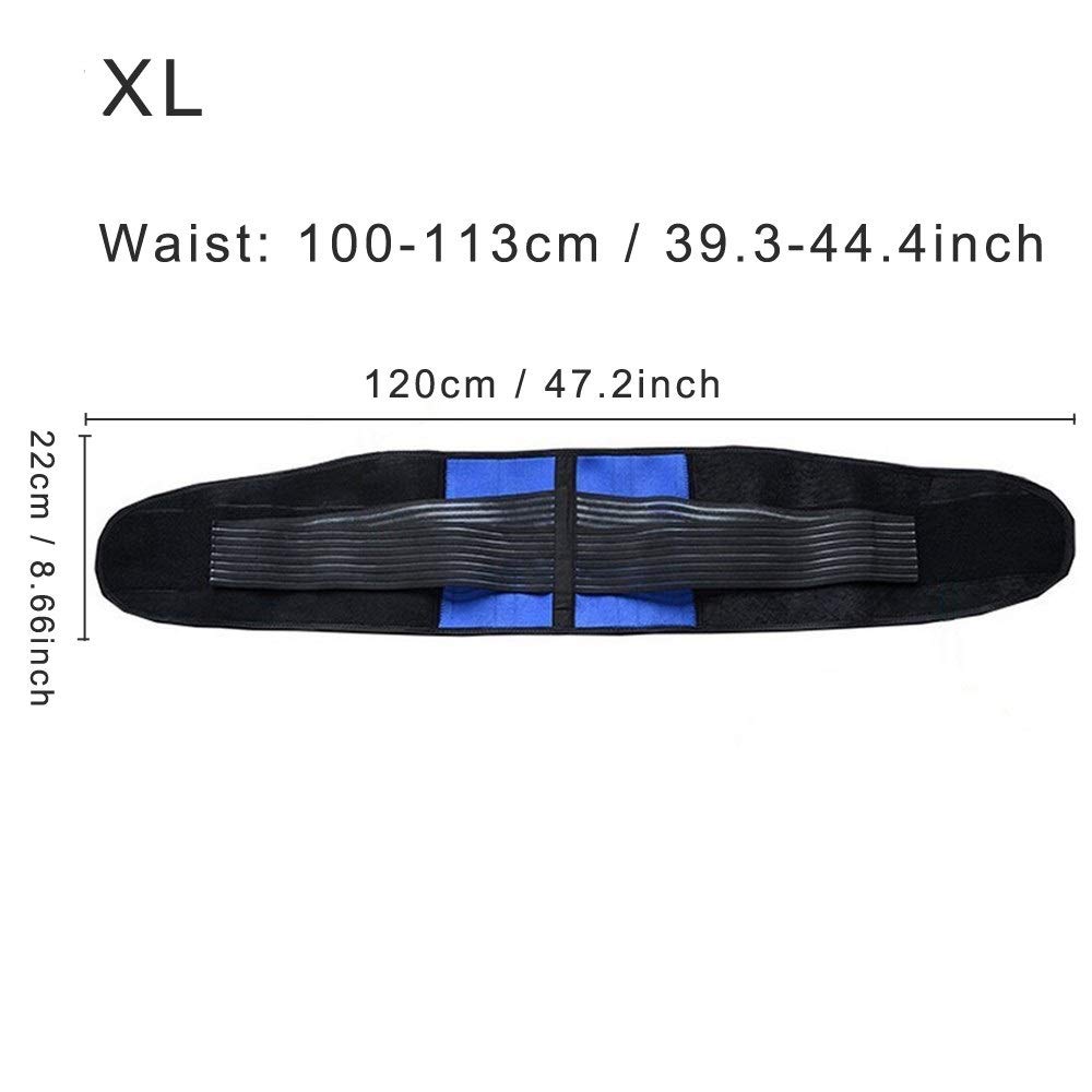 Ceinture Lombaire De Soutien pour Le Dos - Soulagement des Douleurs Lombaires, Hernie Discale, Sciatique Et Scoliose - pour Hommes Et Femmes(XL)