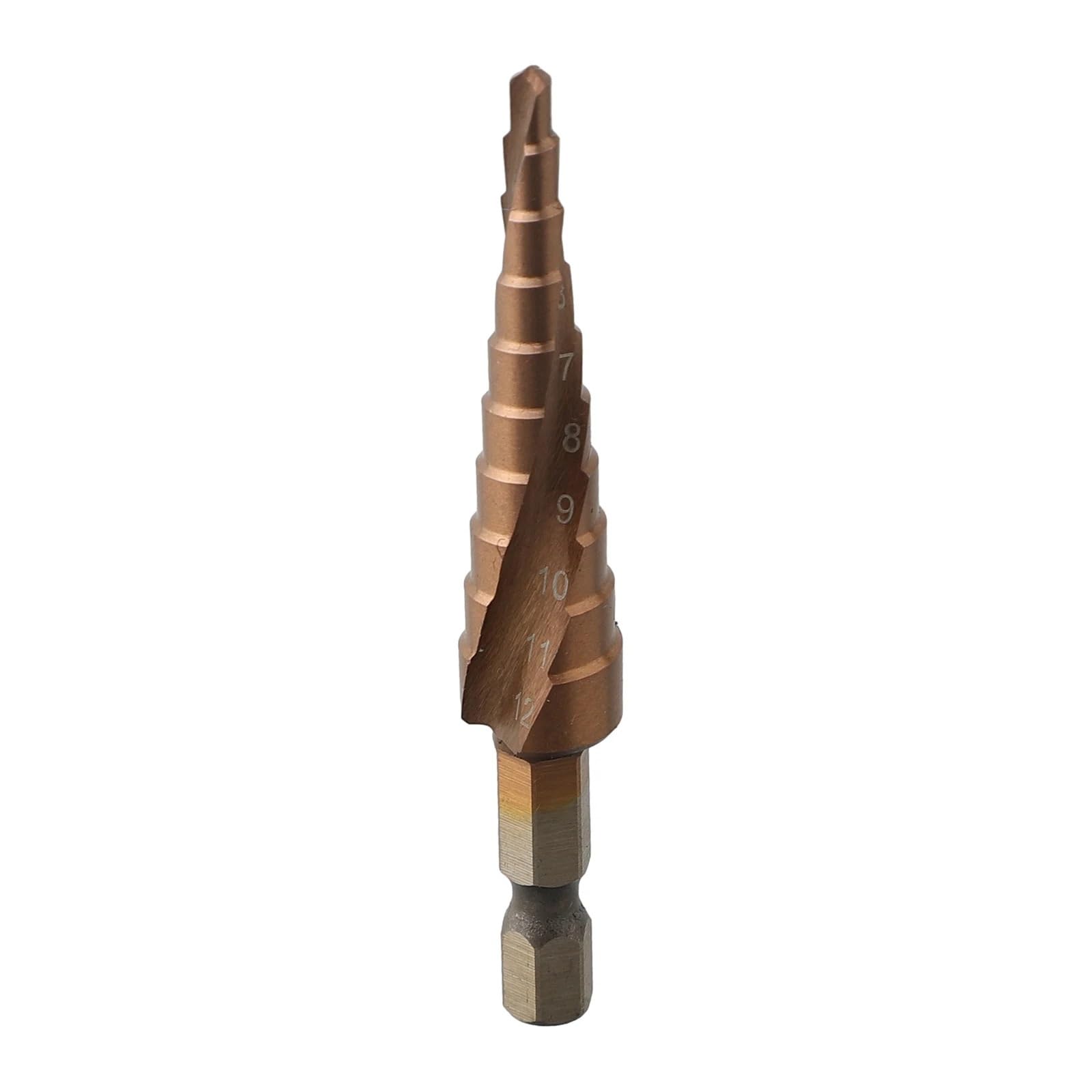1PC M35 5% Punta Da Trapano 3-12/4-22/6-24mm HSS-CO Manico Esagonale Cono Punta Da Trapano In Metallo Adatto Trapano A Pistola(6-24mm)