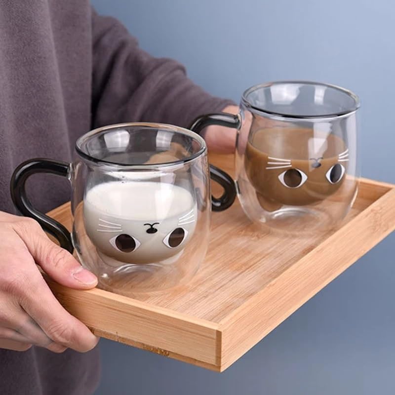 Becher aus klarem Kristallglas, Trinkgläser, Becher aus Kristallglas, gemischte Glaswaren, Trinkgläser for Wasser, Saft, spülmaschinenfest, perfekt for Wasser, Saft, Limonade, Tee, Kaffee, den täglich