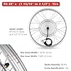 AW Electric Bicycle Front Wheel 20" E-Bike Conversion Kit 36V 750W Ebike Wheel Kit Thumb Throttle Hub Bicycle Conversion Motor Kit #5