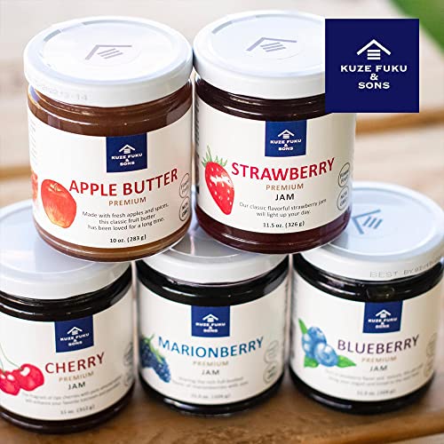 [Kuze Fuku & Sons] Marionberry Jam, Blackberry Spread Made With Natural Non-Gmo Real Fruit, No Artificial Flavors (11 Oz /311.84 G) #TOP4