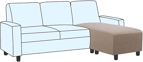 Vista 197 de H.VERSAILTEX Funda otomana elástica, funda otomana redonda, cubierta de almacenamiento otomana, funda protectora de muebles para reposapiés, ajuste