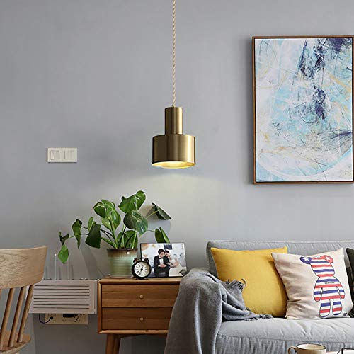 Iluminación colgante de latón de 3 luces para salón y dormitorio moderno 3