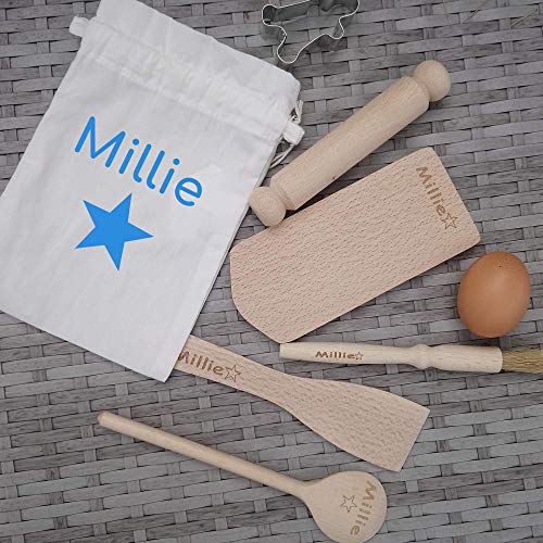 Personalised Children's Star Baker Apron, Mini Chef Girl Boy Apron - Image 2