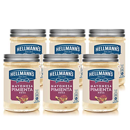 HELLMANN'S PREMIUM MAYONESA PIMIENTA 190ml - Pack de 6: Total de 1.14L