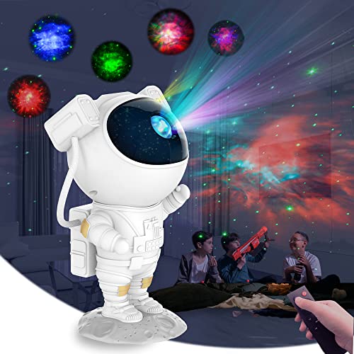 mono living Proyector de luz de astronauta, regalos espaciales para hombres, día de San Valentín, regalos para niños, luz de galaxia, luz nocturna, cielo estrellado, ajustable de 360°, proyector de