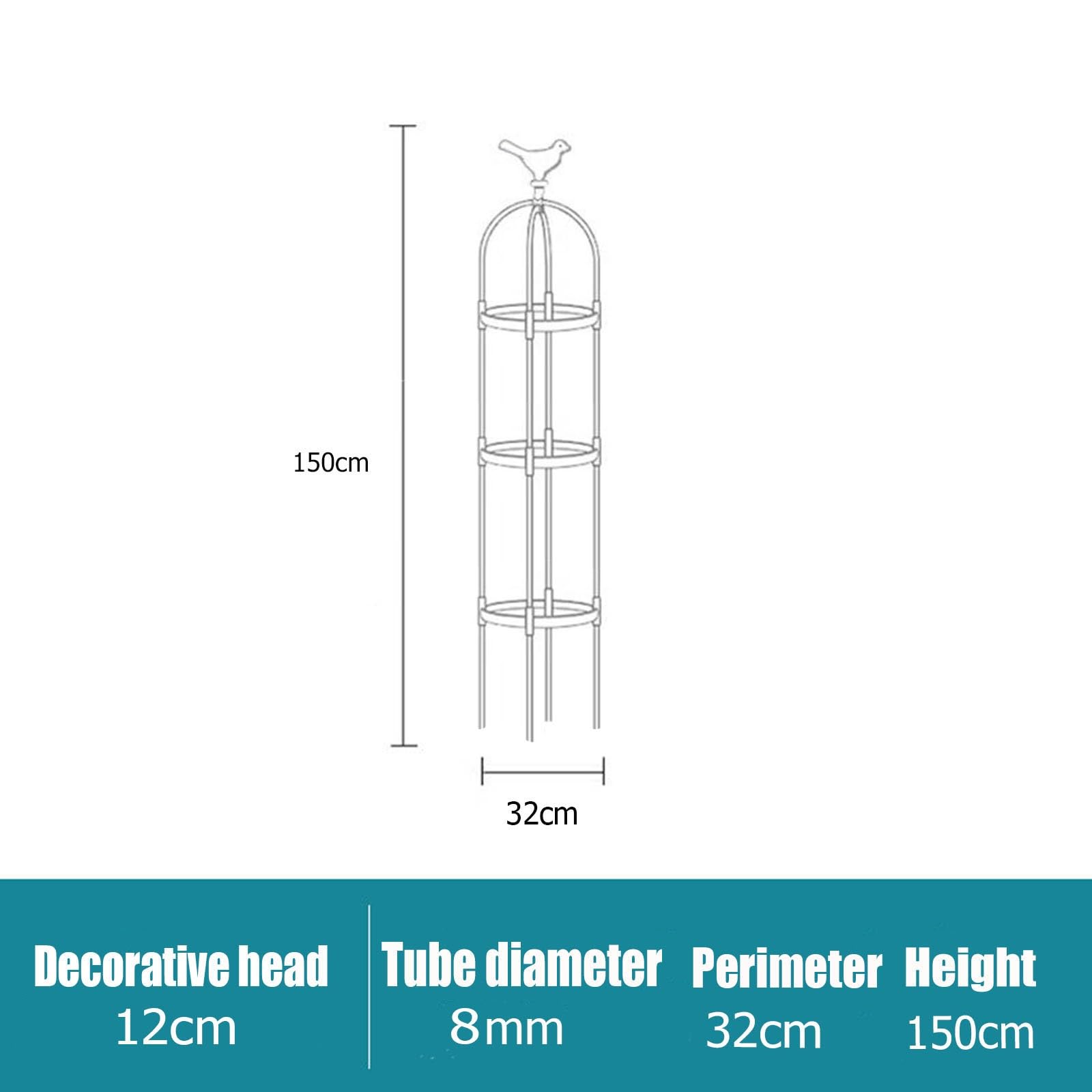 Lot de 2 treillis obélisques de jardin en métal pour vignes et fleurs - Cadre de support réglable pour plantes - Pois de senteur - 25 cm x 90 cm et 25 cm x 120 cm (noir)