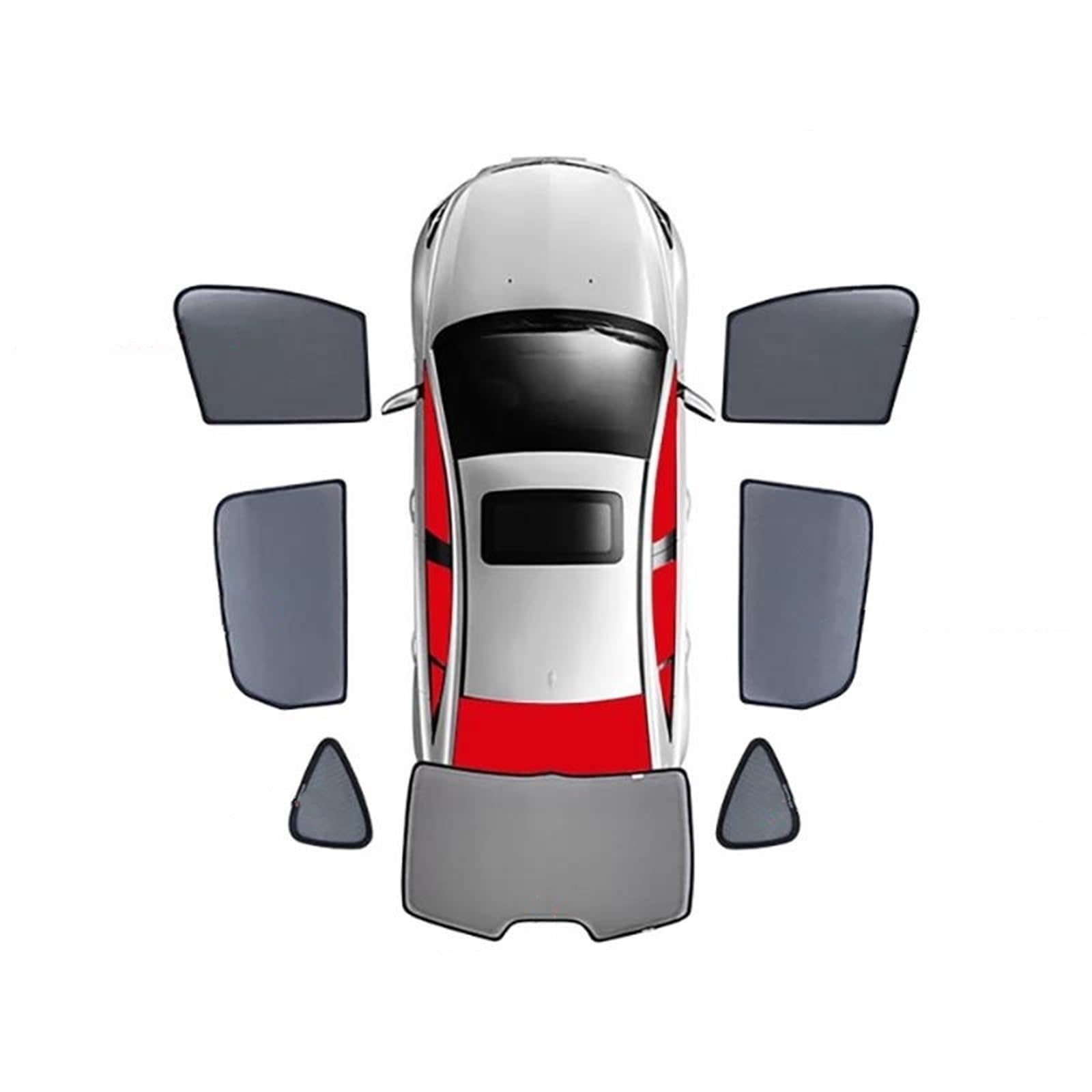 Parasole auto Per JEEP Per Grand Per Cherokee 2011-2022 Tendina Parasole Magnetica Per Auto Parabrezza Anteriore Finestrino Posteriore Laterale Per Bambini Tendine Parasole(7PCS)