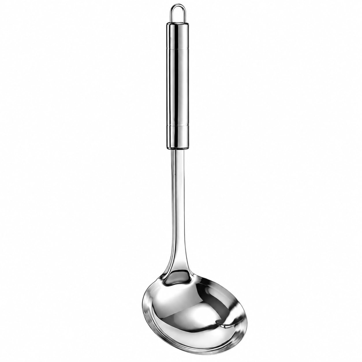 Aldera Home Stainless Steel Soup Ladle with Long Handle, Silver