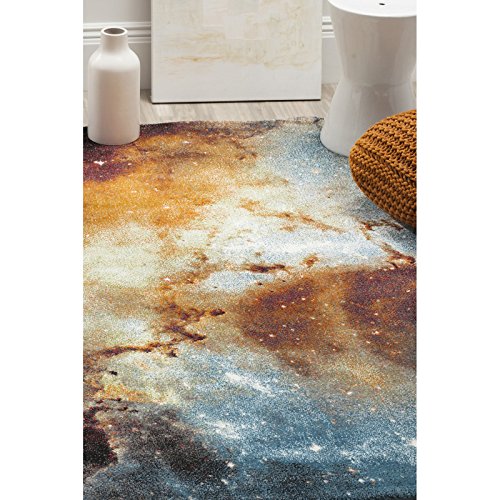 Tapete decorativo SAFAVIEH 2.7x5 pies naranja abstracto miniatura 6