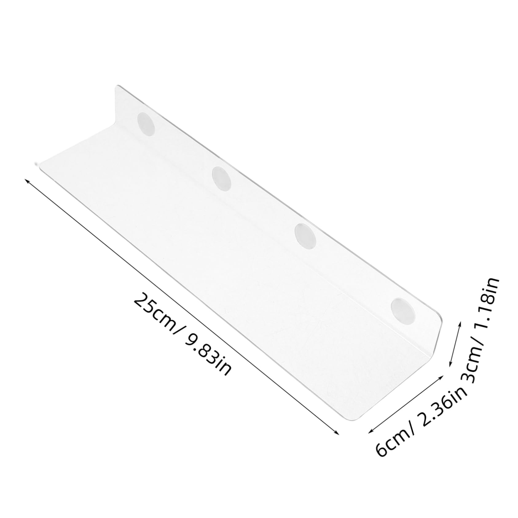 Happyyami 8pcs Clear Acrylic Shelf Dividers Adjustable Transparent Organizers for Closet Kitchen Office for Clothes Shoes Books Towels Easy Installation