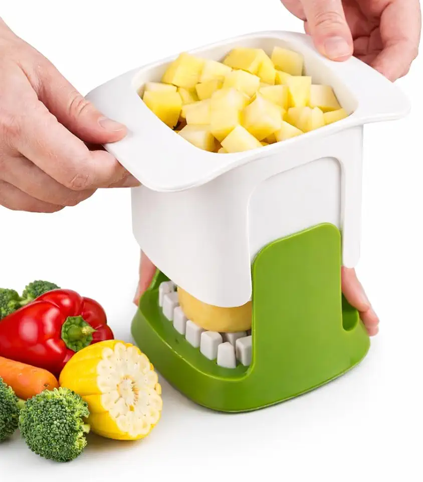 Cortador Manual de Legumes e Vegetais com Lâmina em Grade
