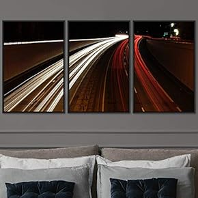 signwin 3 Piece Framed Canvas Wall Art Colorful...