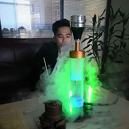 CJCJ-LOVE Shisha, Laser Shisha KTV Bar Klar Bar Spezial Shisha 2 Schlauch, Zubehör für Zigaretten und Tabak, Nikotin…