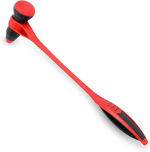 Martillo de masaje corporal, masajeador multifuncional de silicona elásticamente flexible, masor de plástico de mano para aliviar el estrés corporal