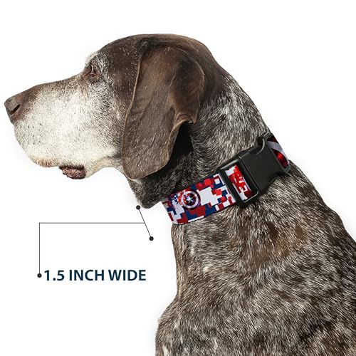 Collar Capitán América Escudo Digital Camo fácil de poner para perros 8