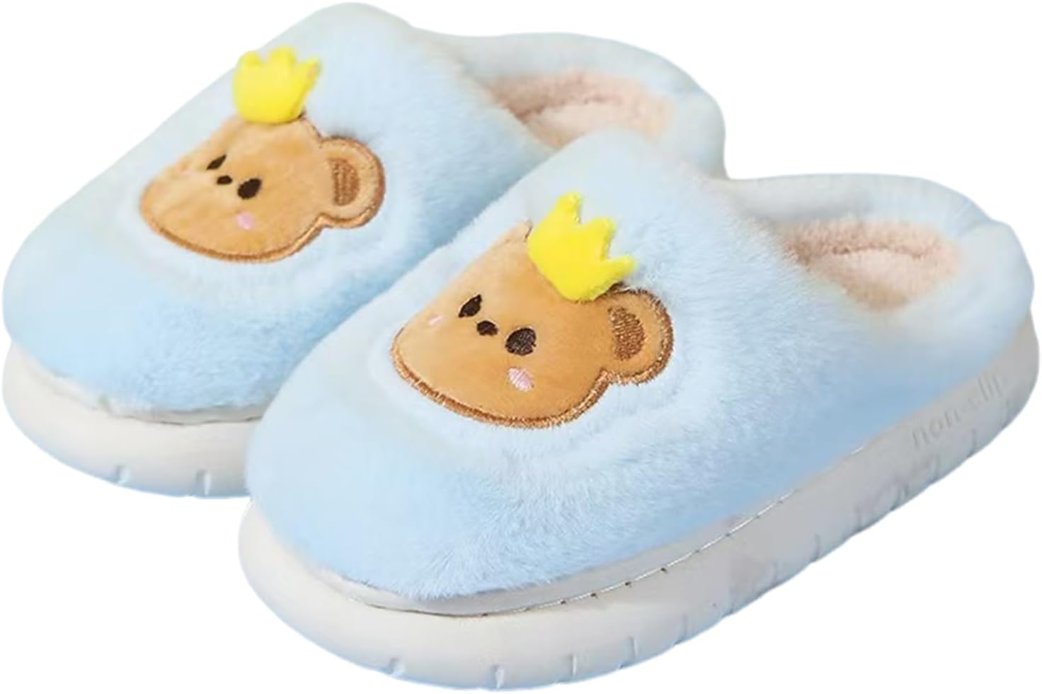 Kids Slippers, Animal Slipper for Girls Boys with Capybara Cow Bunny Raccoon Bear Panda Frog Sheep Winter Toddler Fuzzy Cute Fluffy House Shoes, Plush Cartoon Bedroom Slides, Kawaii Soft Cozy