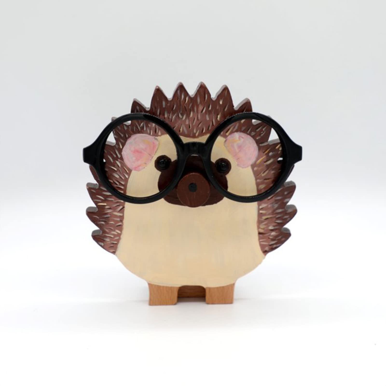 Présentoir à Lunettes En Bois Sculpté - Forme Animale Mignonne - Fait Main - Décoration Bureau Ou Maison