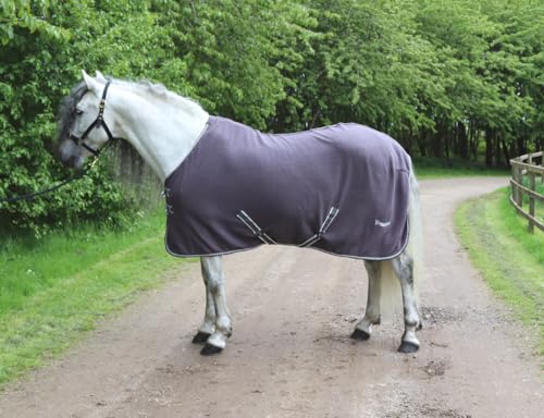 Tapis polaire Gris Rhinegold Elite 5/3 pour cheval au box et transport