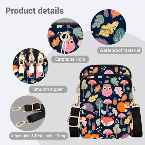 Image of YINHEXI Small Crossbody Bags for Women, Mini Cell Phone Wallet Purse, Shoulder Bag for Women and Men