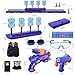 Moving Shooting Targets for Nerf Guns Practice, Electronic Score Target Set Toy w/Blaster, Vest, Glasses, Bandanas, Wristbands and Foam Darts, Ideal Gift Toys for Kids, Boys, Girls Aged 5-13