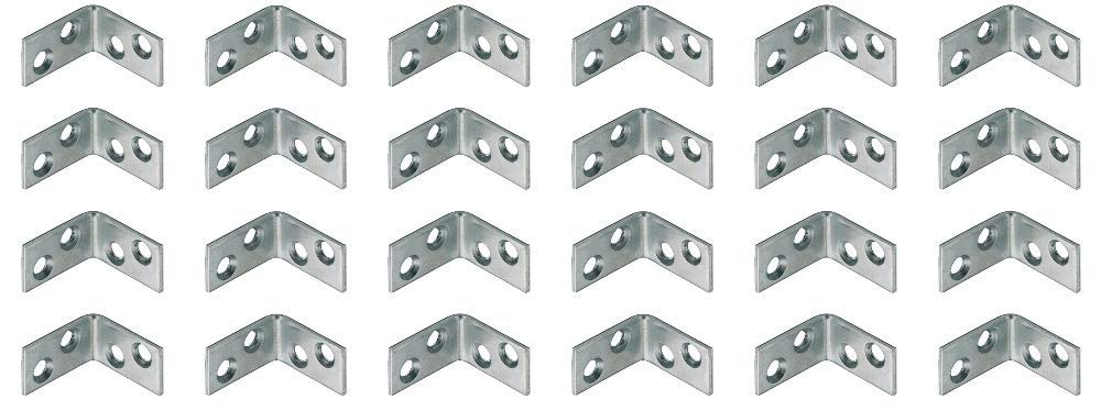 Gas N Pow3r Silver Right Angle Metal L Bracket 25×16Mm Corner Brace Fixing Support Repair Bracket X24