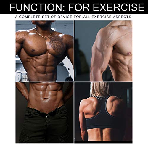 Kit de rolo de roda ABS 7 em 1 da Besportble, faixa de resistência, tapete de joelho com corda de pu