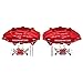 Power Stop Front S6232 Pair of High-Temp Red Powder Coated Calipers For FX50, G37, M35h, M37, M56, Q50, Q60, Q70, Q70L, Q, 370Z [Model Specific]