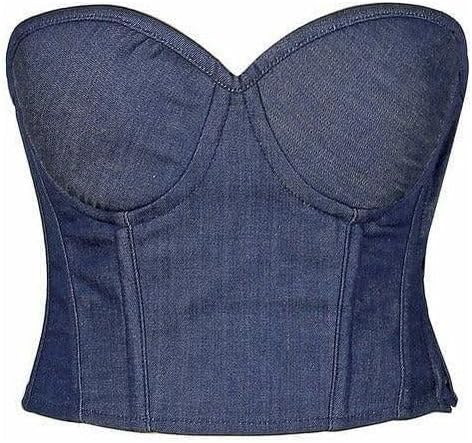 Daisy corsets Women's Denim Underwire Bustier