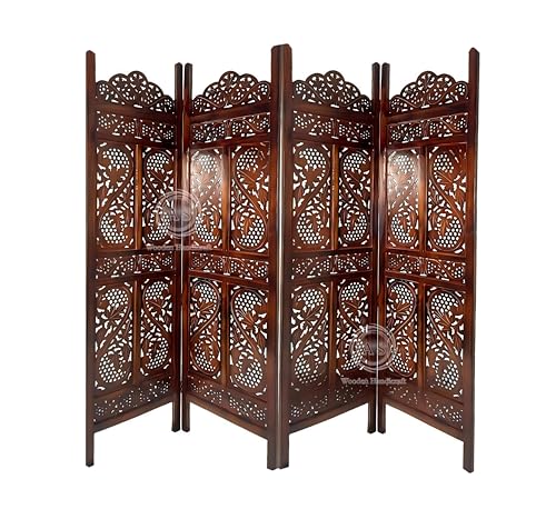 Image of Partition for Living Room,Divider,Partition Wall Divider Screen Separator, Wall Panel Divider for Hall | Bedroom |Office | Puja Room | Restaurant S Design (4- Panels)