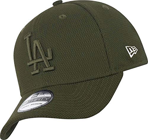 New Era Los Angeles Dodgers 39thirty Stretch Cap Diamond Era Tonal Olive - L-XL 1