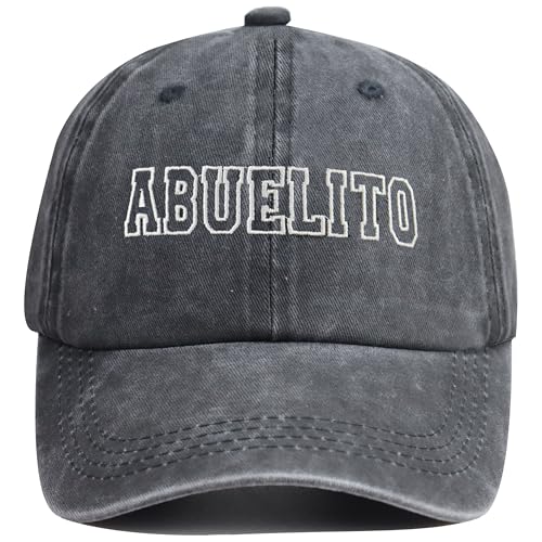 Worlds Best Abuelito Hats for Men Dad Father Day Birthday Gifts for Papa Daddy Adjustable Cotton Embroidered Grandpa Baseball Cap