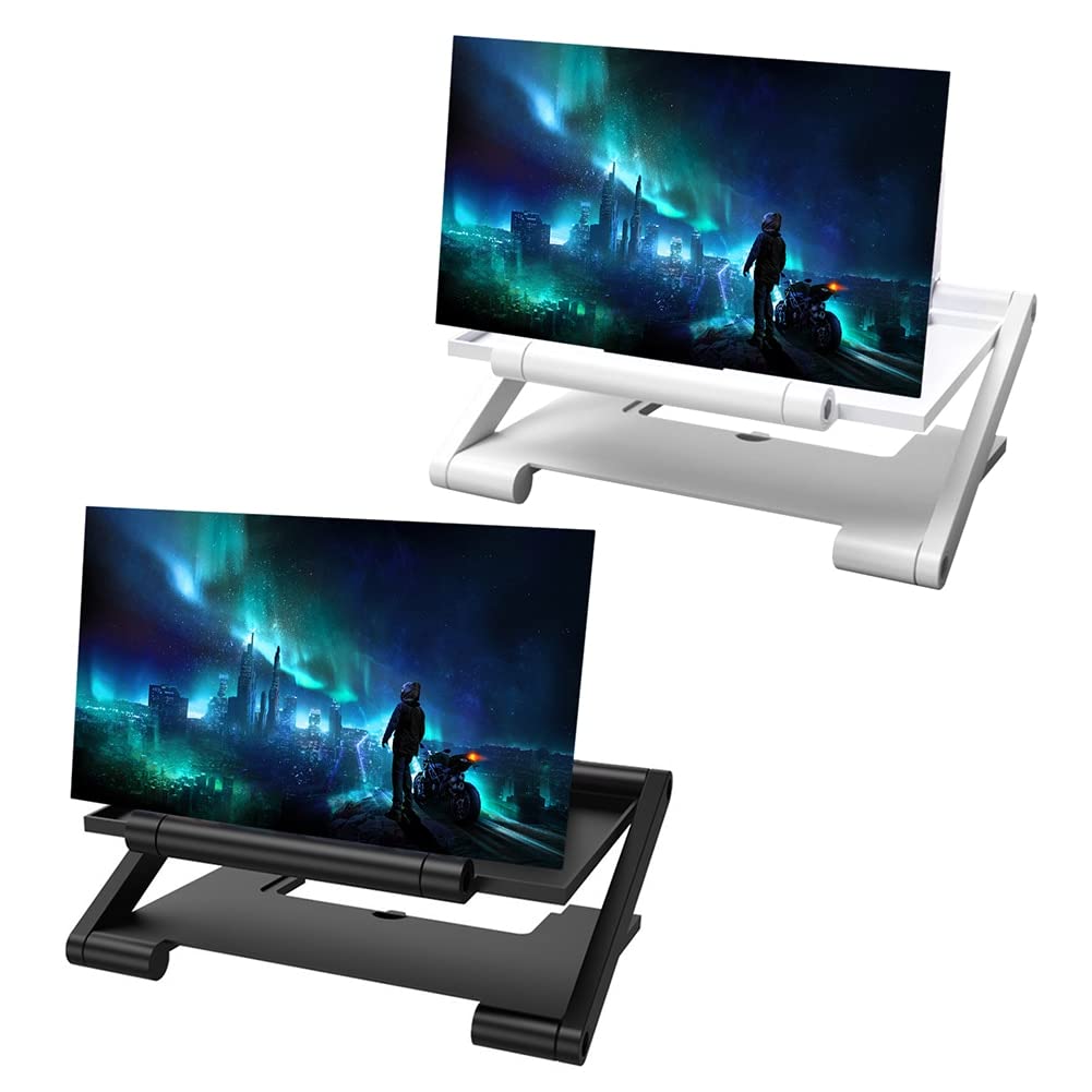 Lente d'ingrandimento per schermo, Supporto da tavolo for tablet e telefono 3D 8" con supporto ingranditore