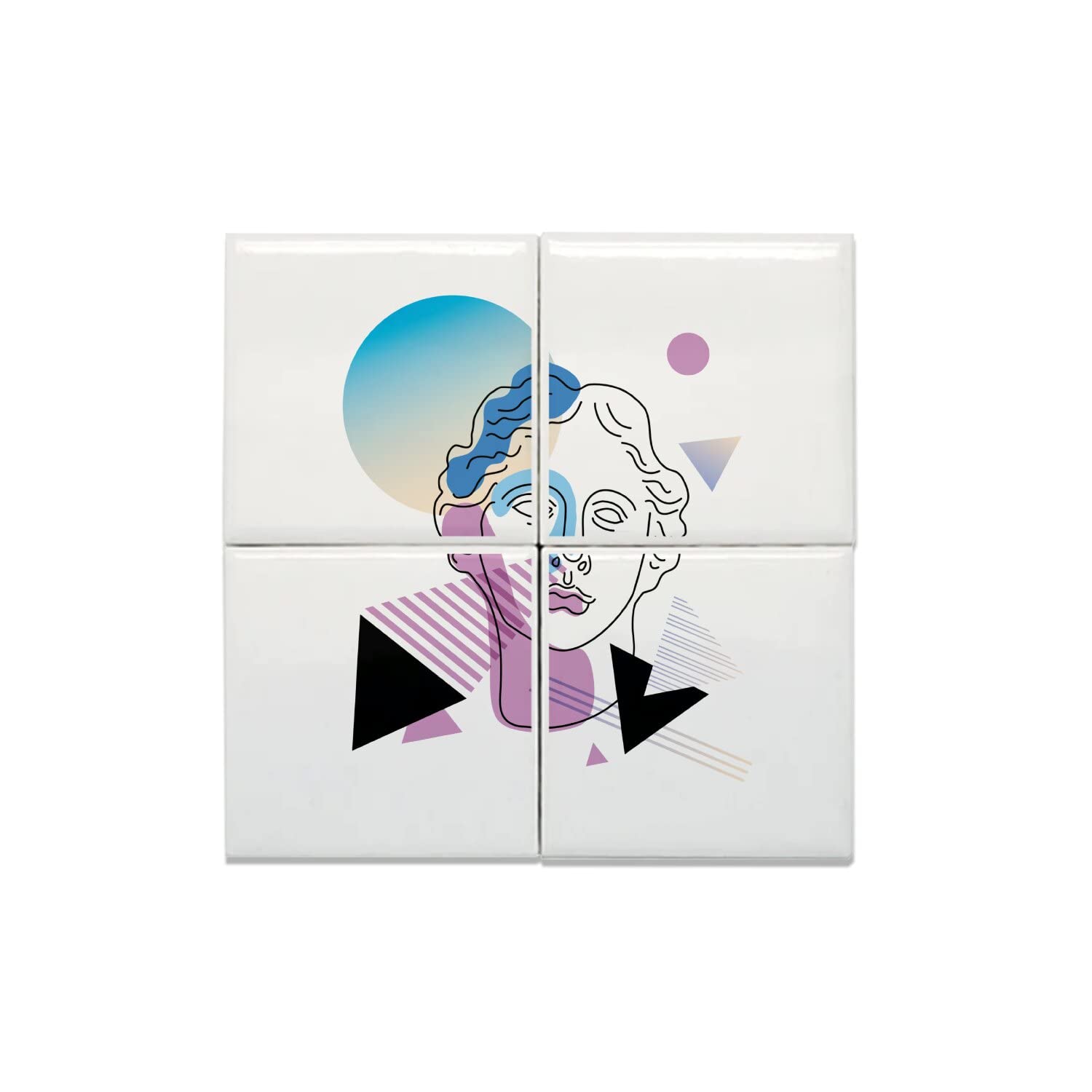Carreaux céramique illustration numérique haut de gamme pour intérieur chic