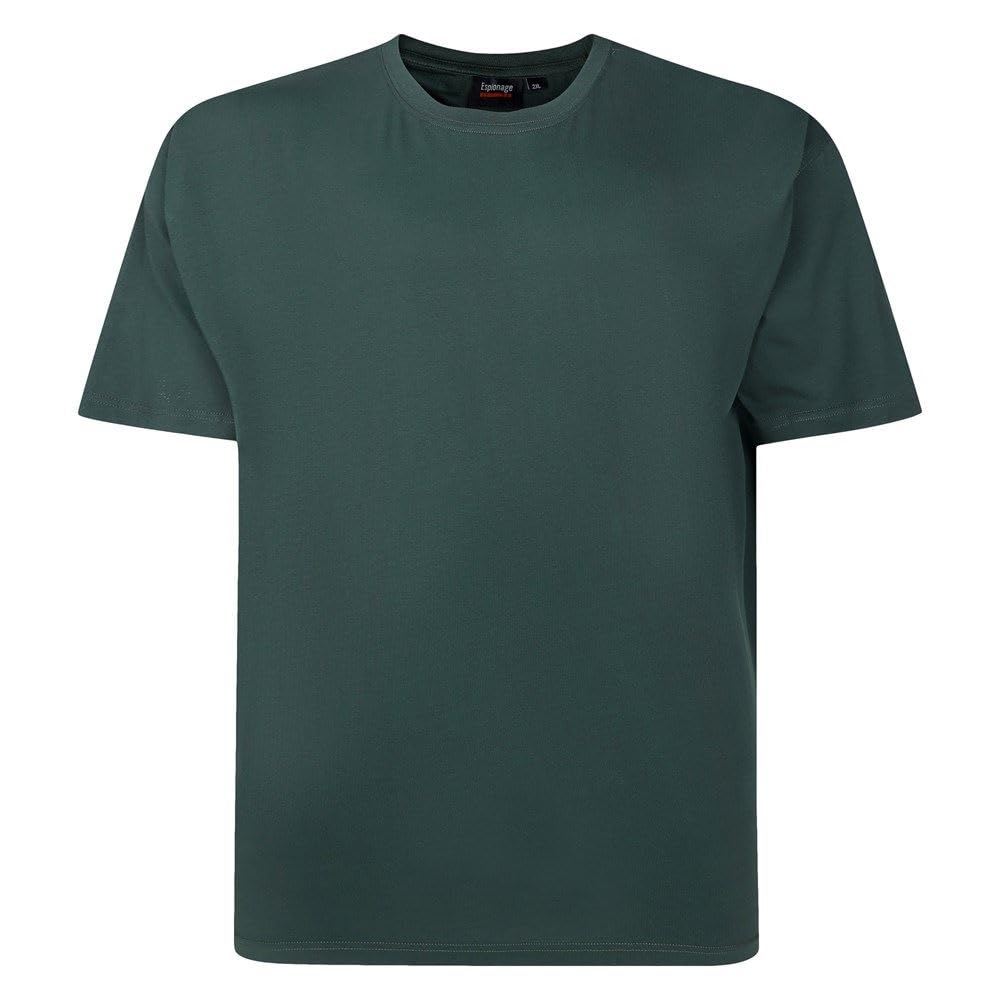 Espionage Plain Tee for Men in Bottle Green, 2XL