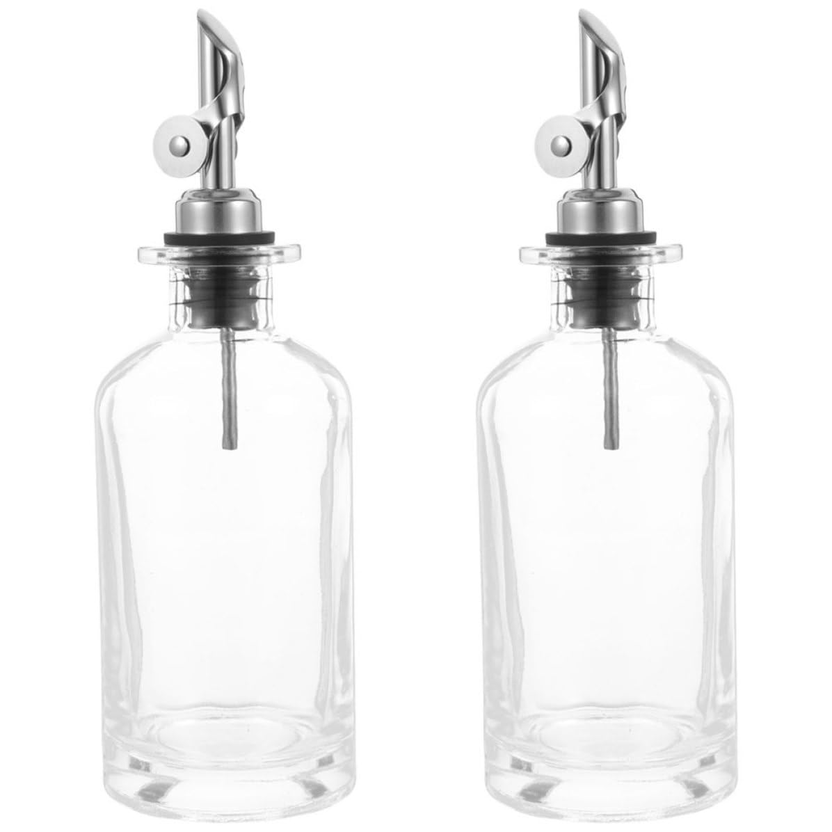 SOLUSTRE 2 Piezas Aceitera y Vinagrera Automática de Vidrio 500ml