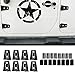 u-Box Jeep Wrangler Black Door Hinge Cover Protector Trim Kit for 2007-2018 Jeep JK & Wrangler Unlimited 4 Door -8PCS