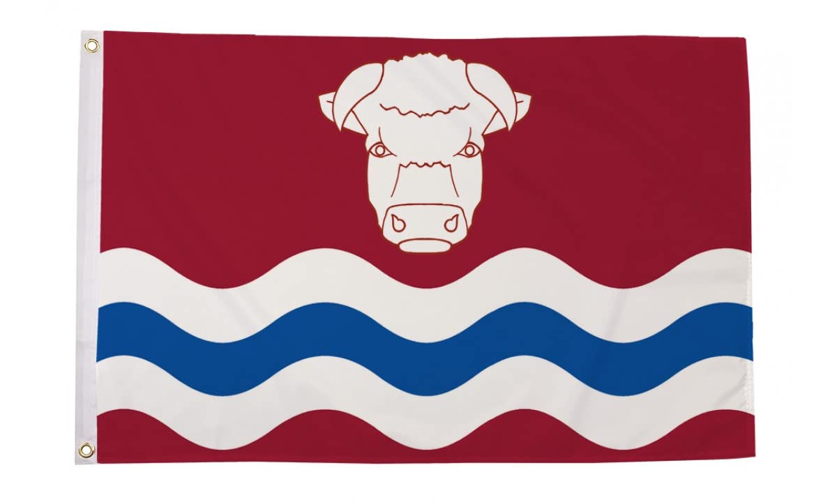 5ft x 3ft (150 x 90 cm) Herefordshire New County 100% Polyester Material Flag Banner Ideal For Pub Club School Festival Business Party Decoration