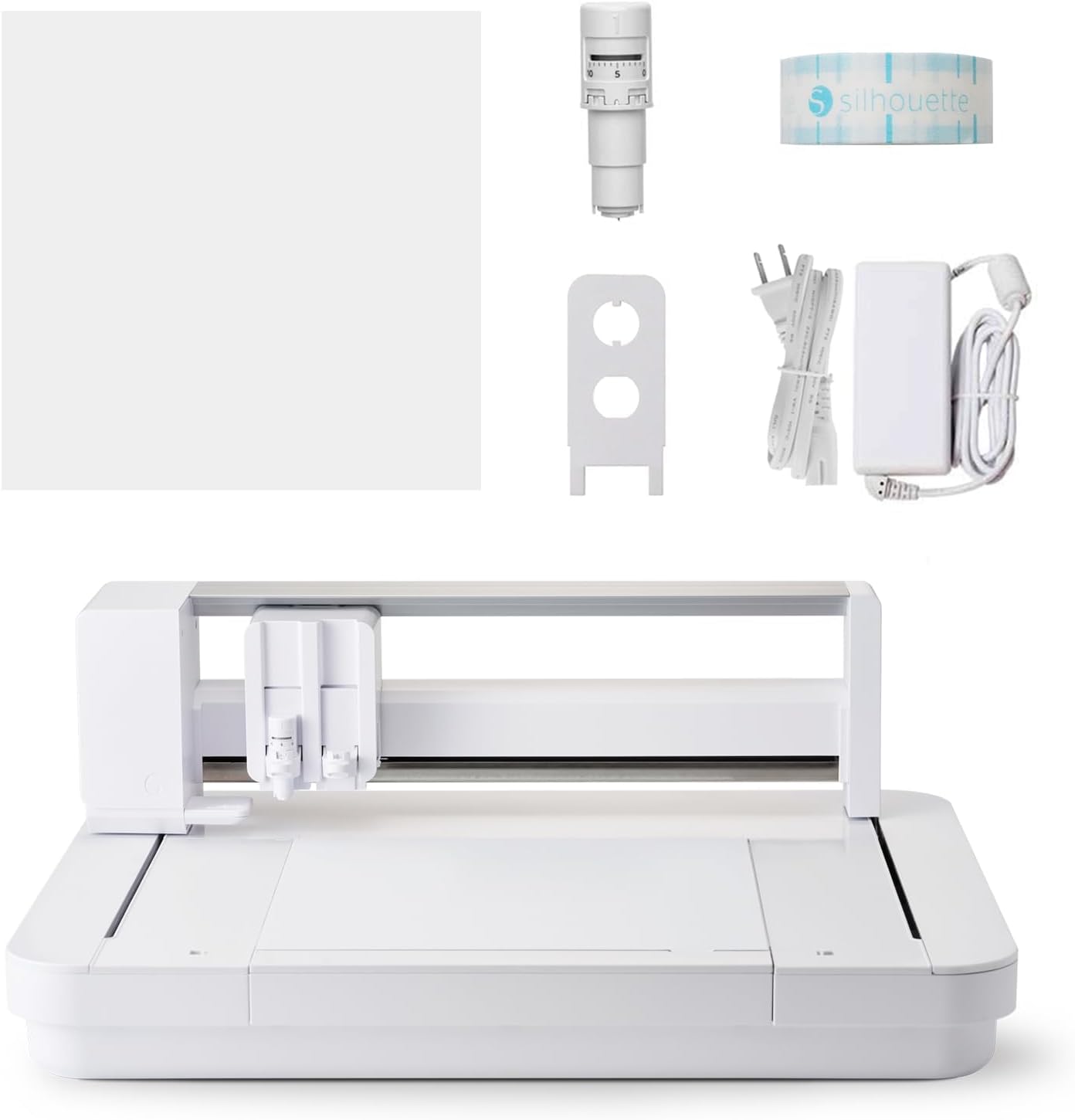 Silhouette Curio 2 12 inch Wide Format Flatbed Cutter with Electrostatic Bed, 20 mm Material Height, Electric Tool Compatible, and Silhouette Studio