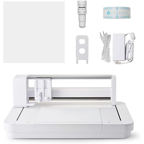 Silhouette Curio 2 12 inch Wide Format Flatbed Cutter with Electrostatic Bed, 20 mm Material Height, Electric Tool Compatible, and Silhouette Studio