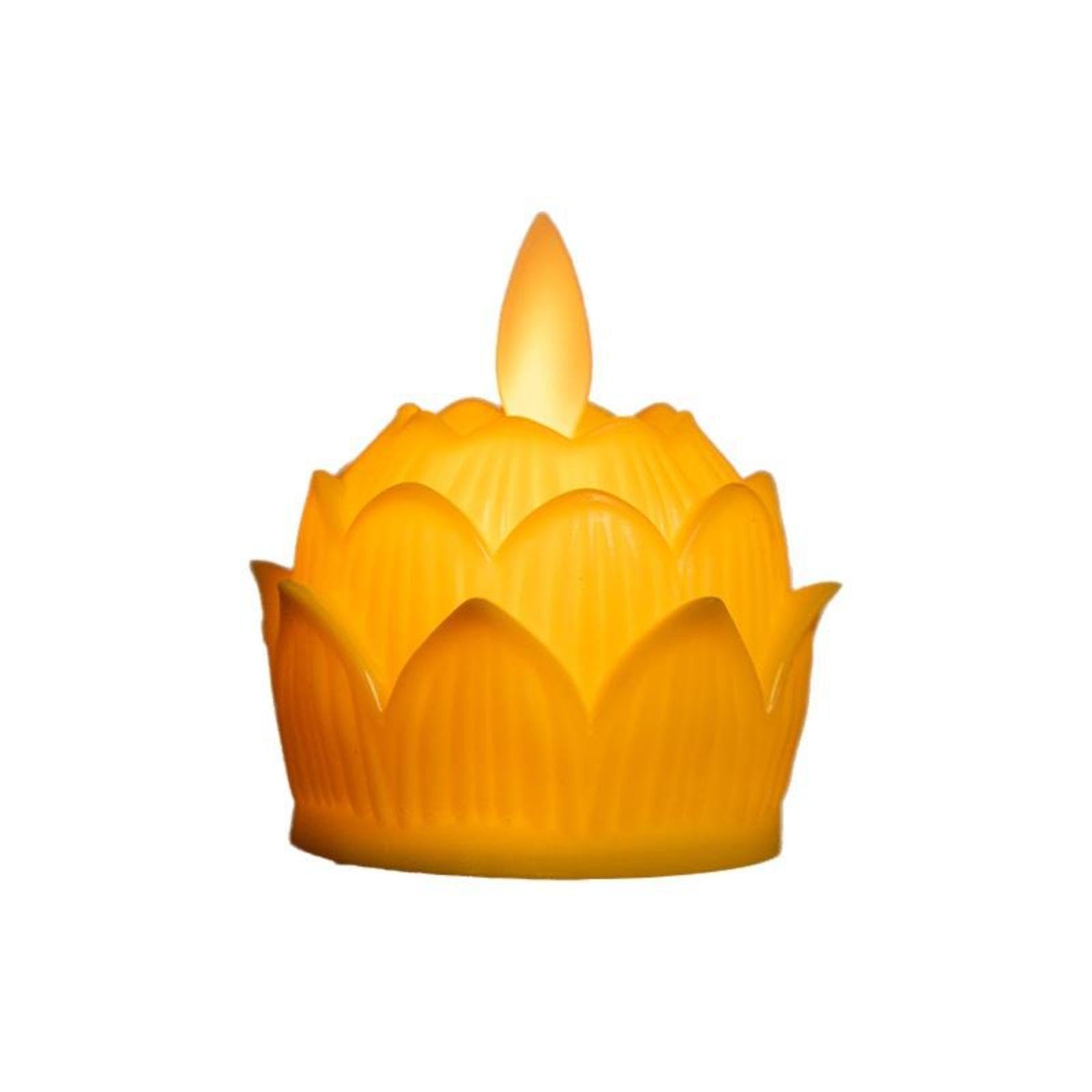 Club Bollywood®Light-Emitting diode Lotus Candle, flameless Electronic Candle, Glowing Ember Light, red Decor Yellow 1pc|Home & Garden|Furniture|Sofas, Loveseats & Chaises-image-8