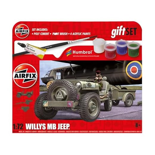 Airfix - escala 1:72 Hanging Gift Set Willys MB Jeepaf55117a
