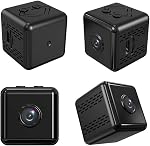 4K High Resolution Mini Portable Camera Smart Security Camera Night Vision Motion Detection with WiFi Hotspot Magnetic Design Base Bracket for Home Security Outdoor Exercising Kids Monitoring Pets