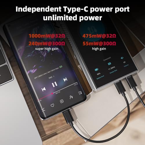 Image of FiiO M23 Hi-Res MP3 Music Player Android 10 Snapdragon 660 with AK4191EQ+AK4499EX, 5.5inch, Lossless DSD /MQA, 5G WiFi /Apple Music /Tidal /Amazon Music 4.4mm 3.5mm /4.4mm (Dark Blue(Aluminum Alloy))
