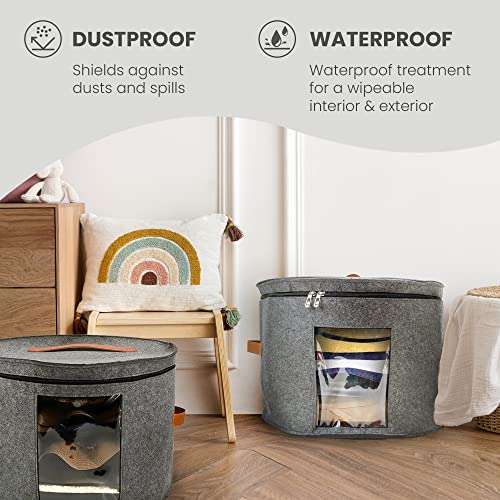 Hat Box - Hat Storage Box, Cowboy Hat Box, Hat Boxes - Hat Boxes For Men&Women Storage, Hat Boxes With Dustproof Lids - Cardboard Hat Box - Foldable Felt Hat Box - Round Hat Travel Box For Baseball Caps, Cowboy Hats, Animal Toy Storage, Sun Hats #TOP5