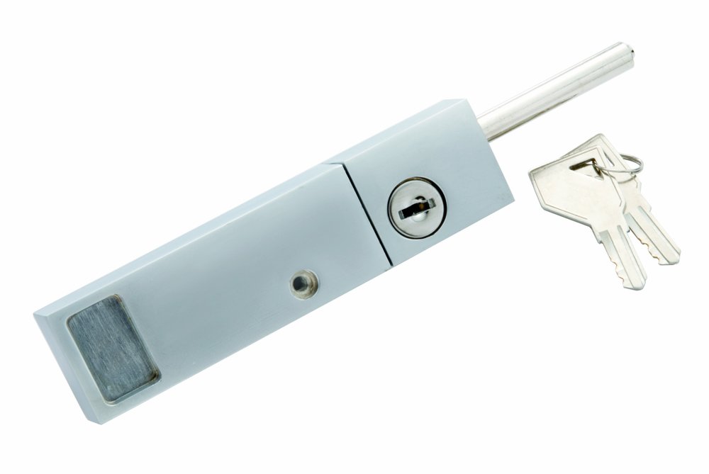 Chrome Key Patio Door Lock